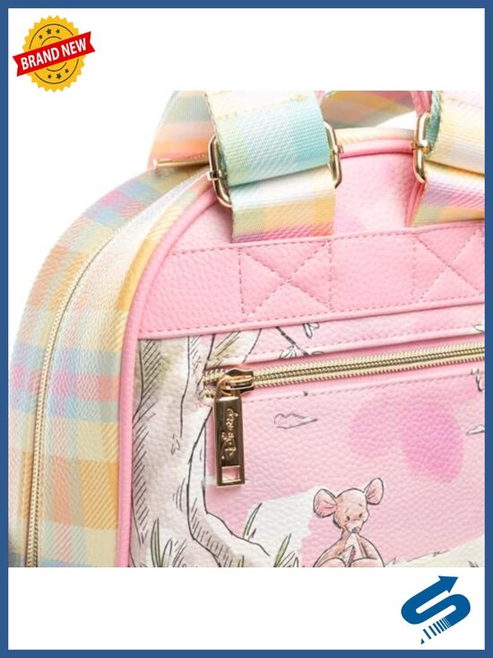 Vegan Leather Mini Backpack with Kanga and Roo Print main image 4